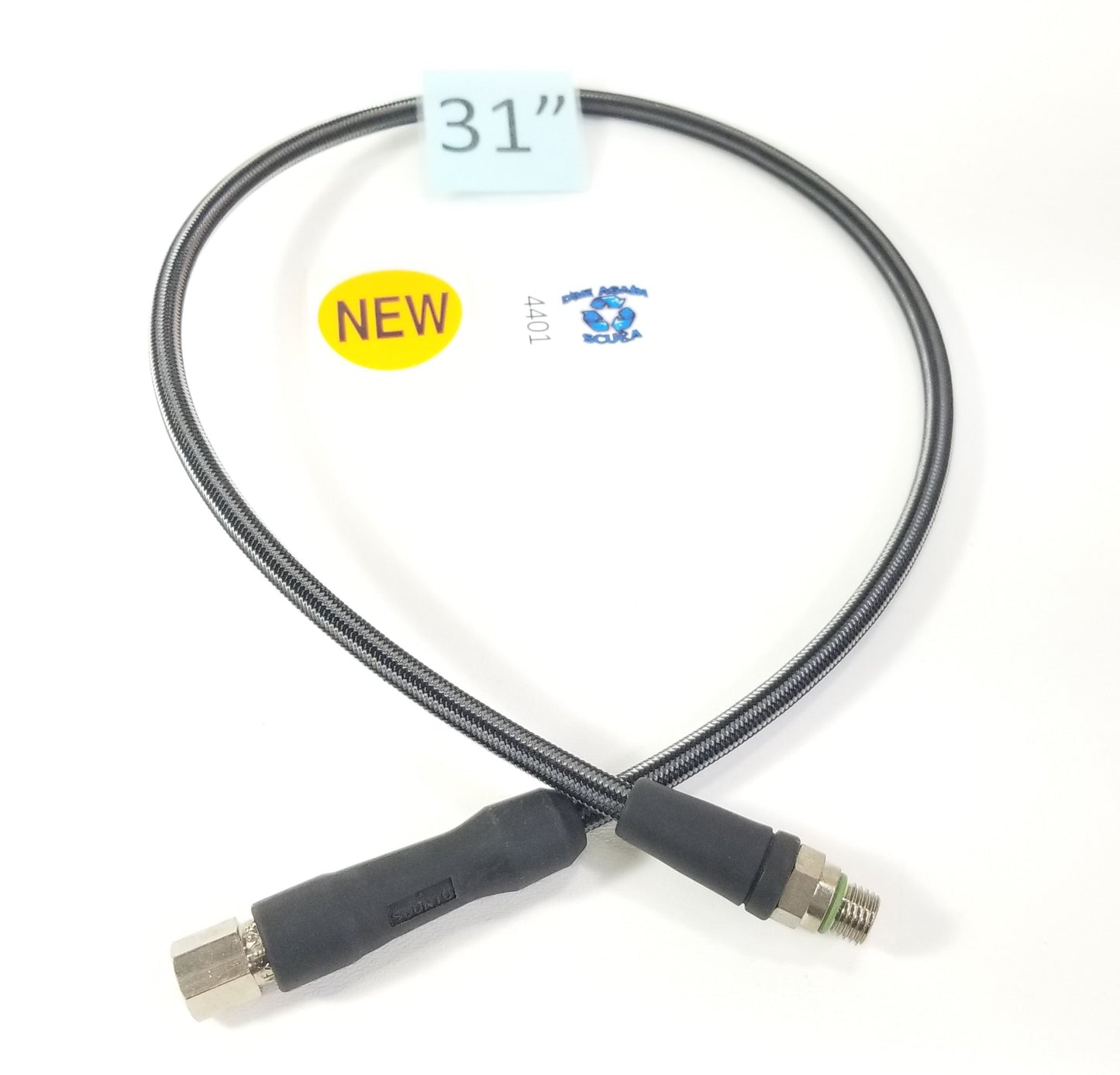 Suunto MiFlex HP High Pressure Carbon HD Hose 31.5" Braided Cobra XS Scuba 4401