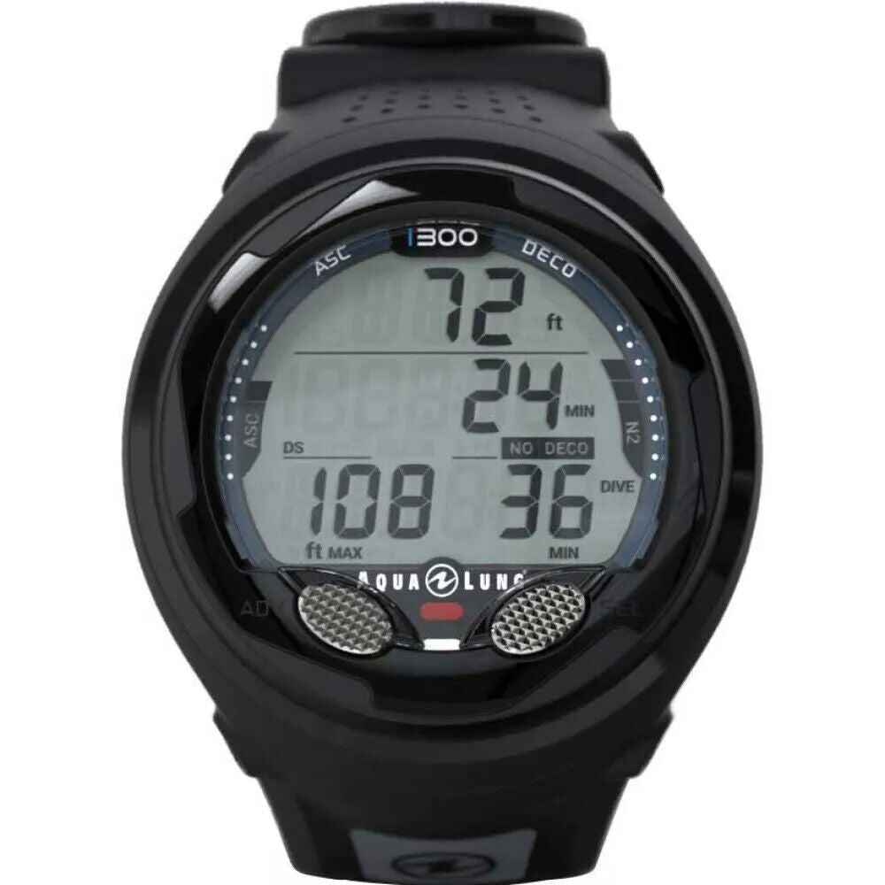 NEW Aqua Lung i300 Wrist Scuba Dive Computer Air & Nitrox 2 Buttons, Backlight