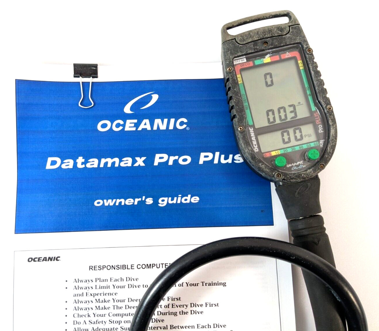 Oceanic Datamax Pro Plus SCUBA Dive Air Integrated Dive Computer Nitrox    #2662