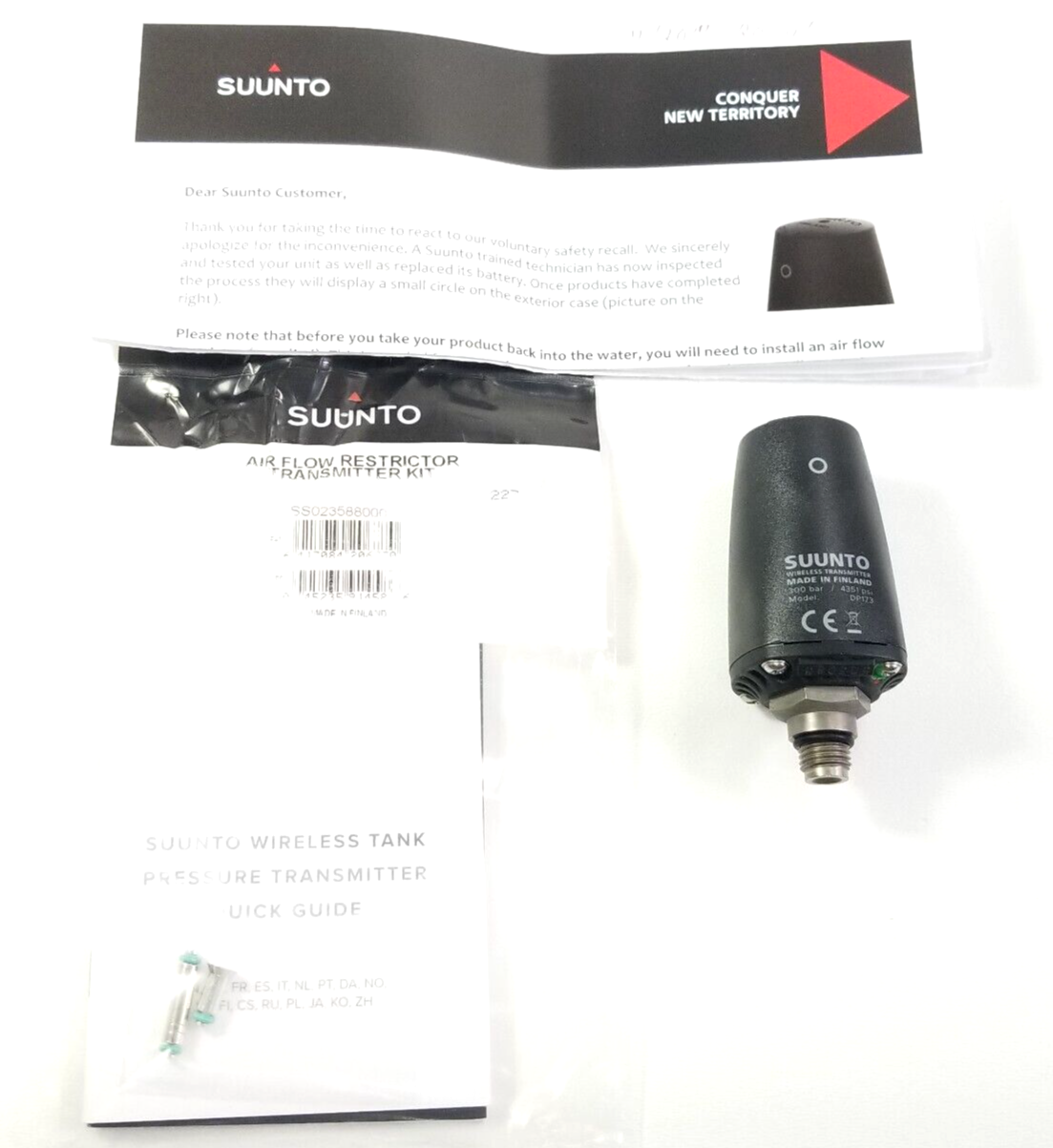 SUUNTO WIRELESS TANK PRESSURE TRANSMITTER Hoseless Scuba Dive Computer
