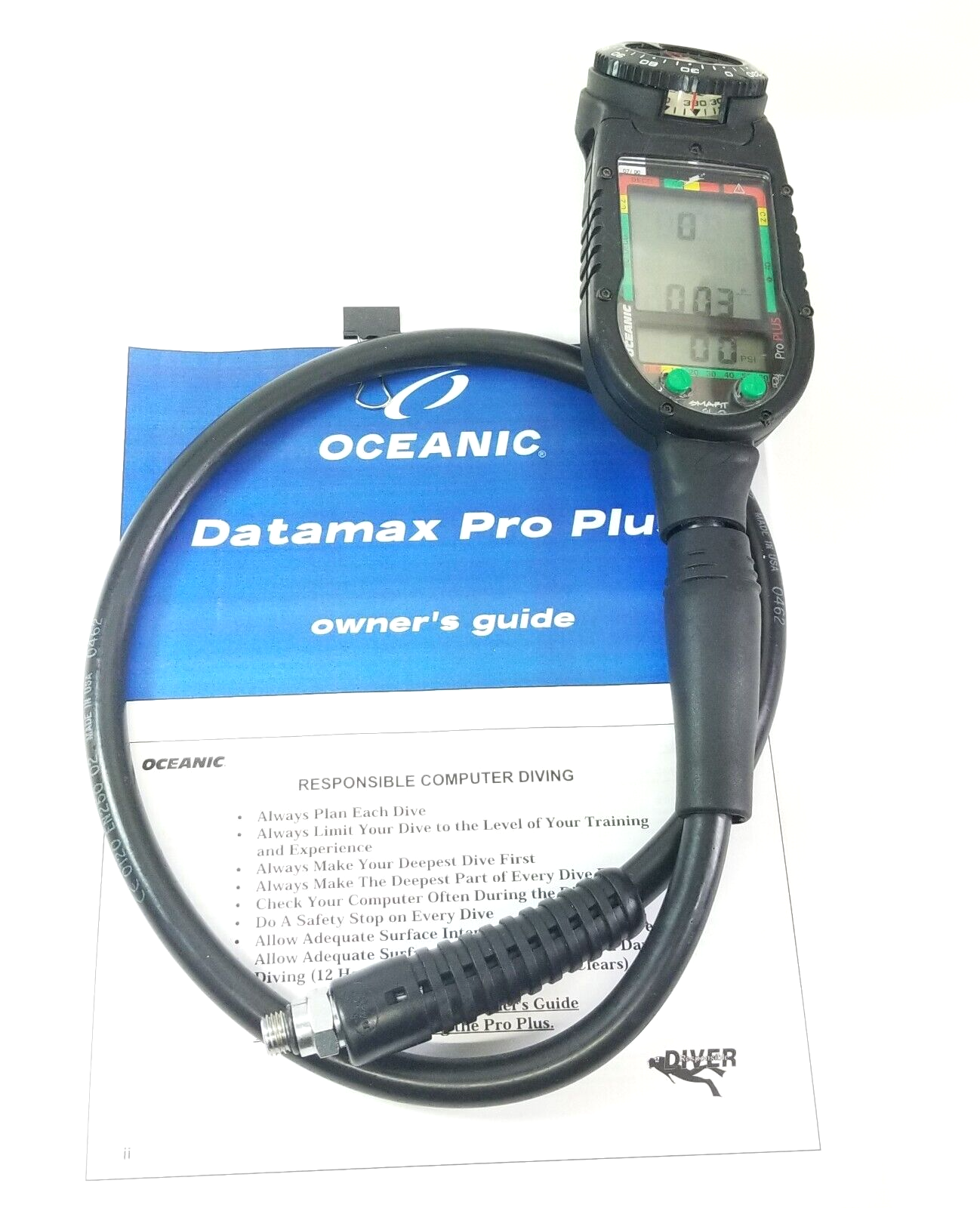 Oceanic Datamax Pro Plus SCUBA Dive Air Integrated Dive Computer Nitrox    #4824