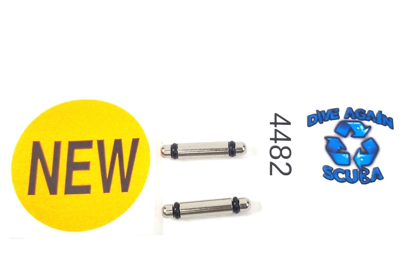 2x Scuba Dive High Pressure HP Swivel Air Spool Round End Pressure Gauge Hose