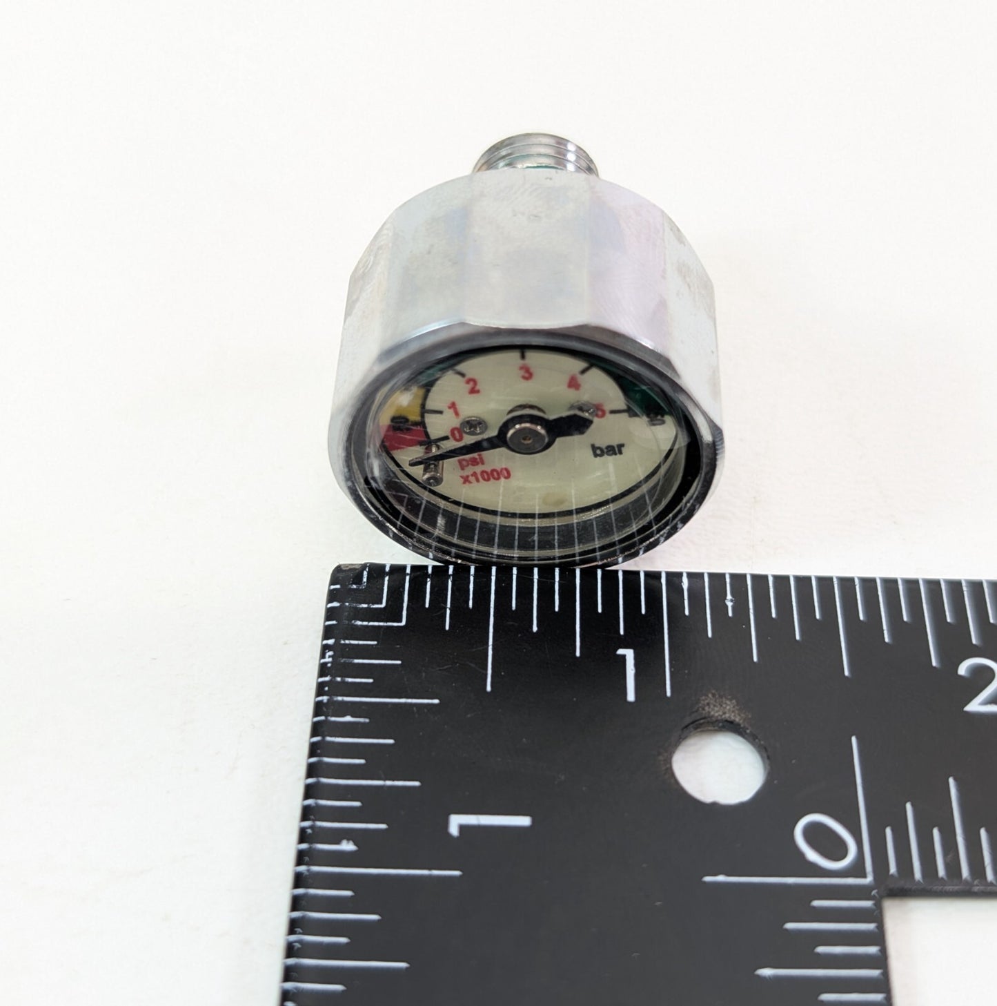 5000 PSI Scuba Dive Pressure Gauge SPG Pony Bottle Air Tank Mini Compact 7/16"4