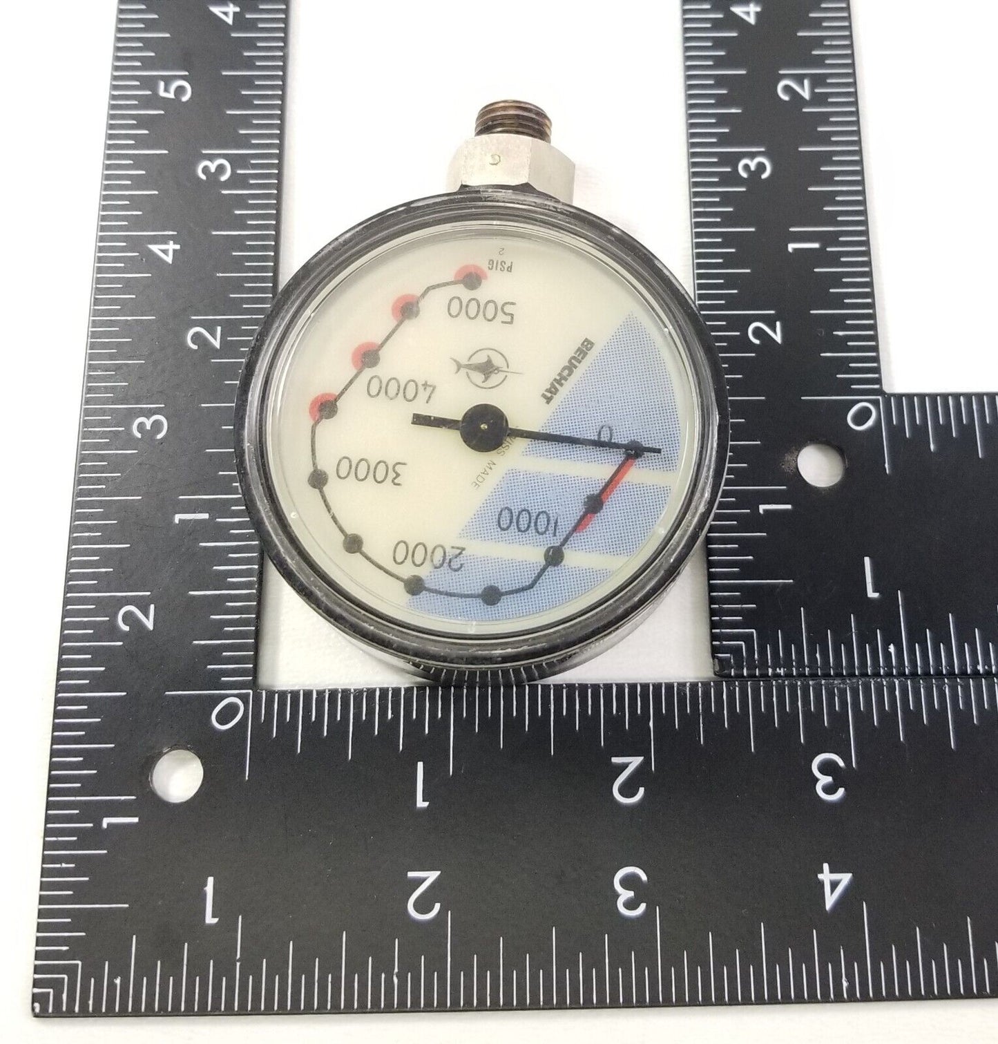 Beuchat SUBMERSIBLE PRESSURE GAUGE SPG MODULE 5000 PSI Scuba Dive #4345