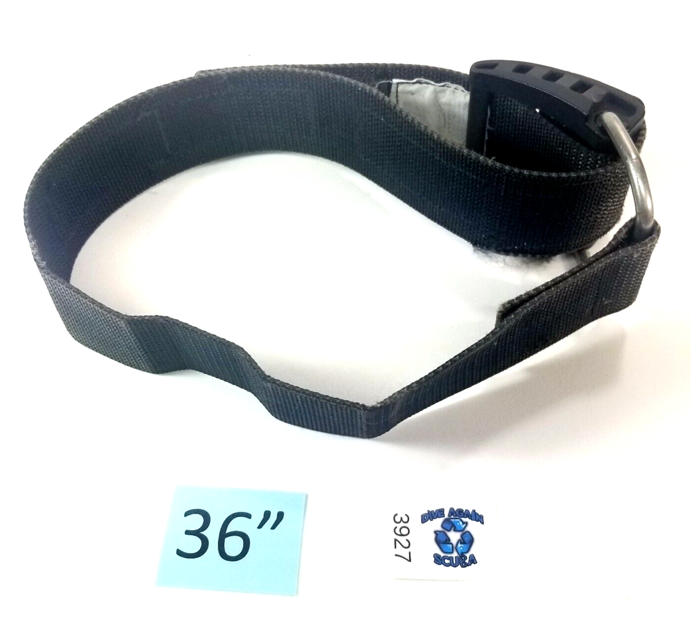 Cam Strap Adjustable BCD Tank Cylinder Strap Band, Buckle Scuba Diving Black 2"