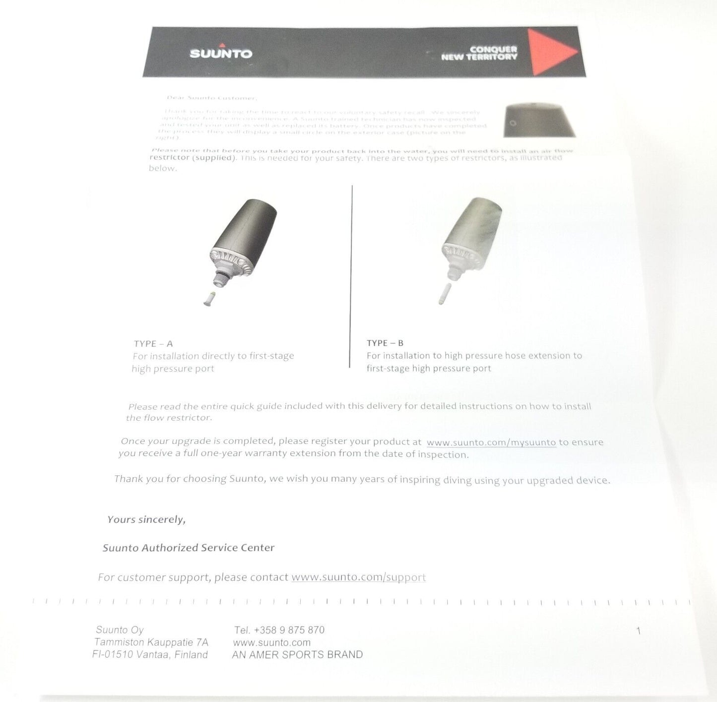 Suunto Tank POD Wireless Scuba Transmitter - SS020306000 Eon Steel, Core, D5