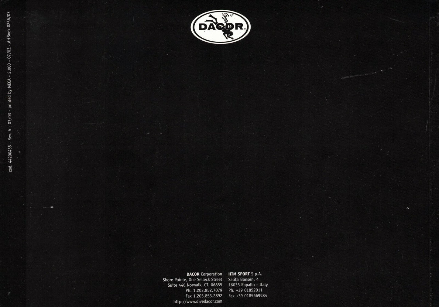 Dacor Darwin Air Scuba Dive Computer Printed Manual ENGLISH version2