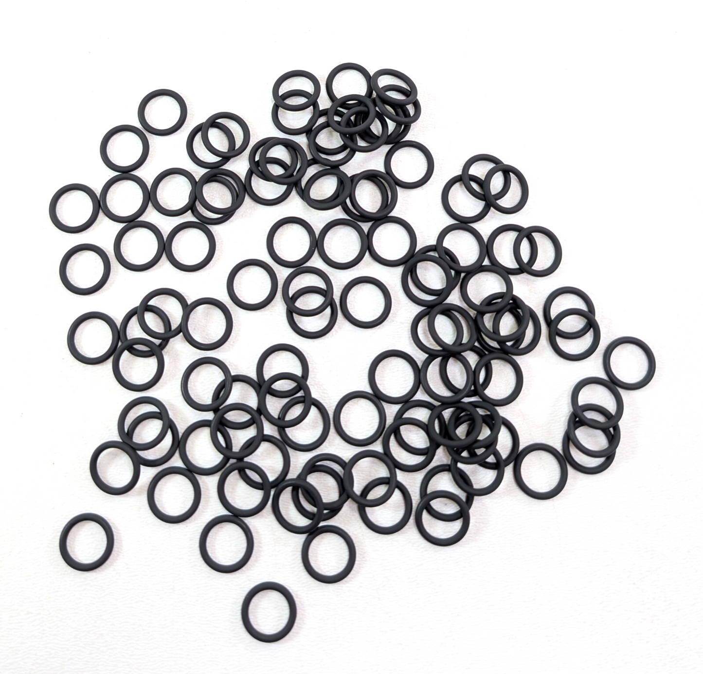 100X Viton O-Rings Seal 9.8mm ID, 1.9mm Cross Section Black 75 Durometer P-105