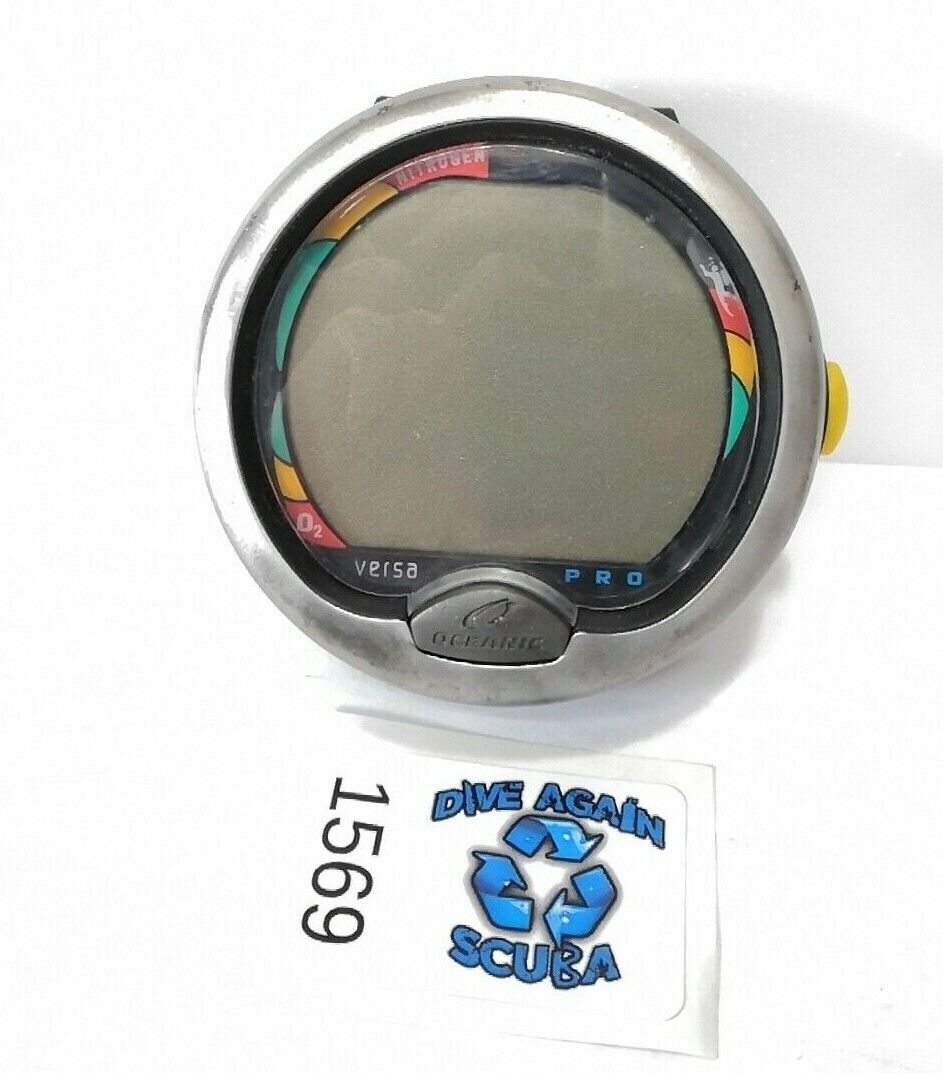 Oceanic Versa Pro Wrist Scuba Dive Computer Puck As-Is Says, "ALT" #1569
