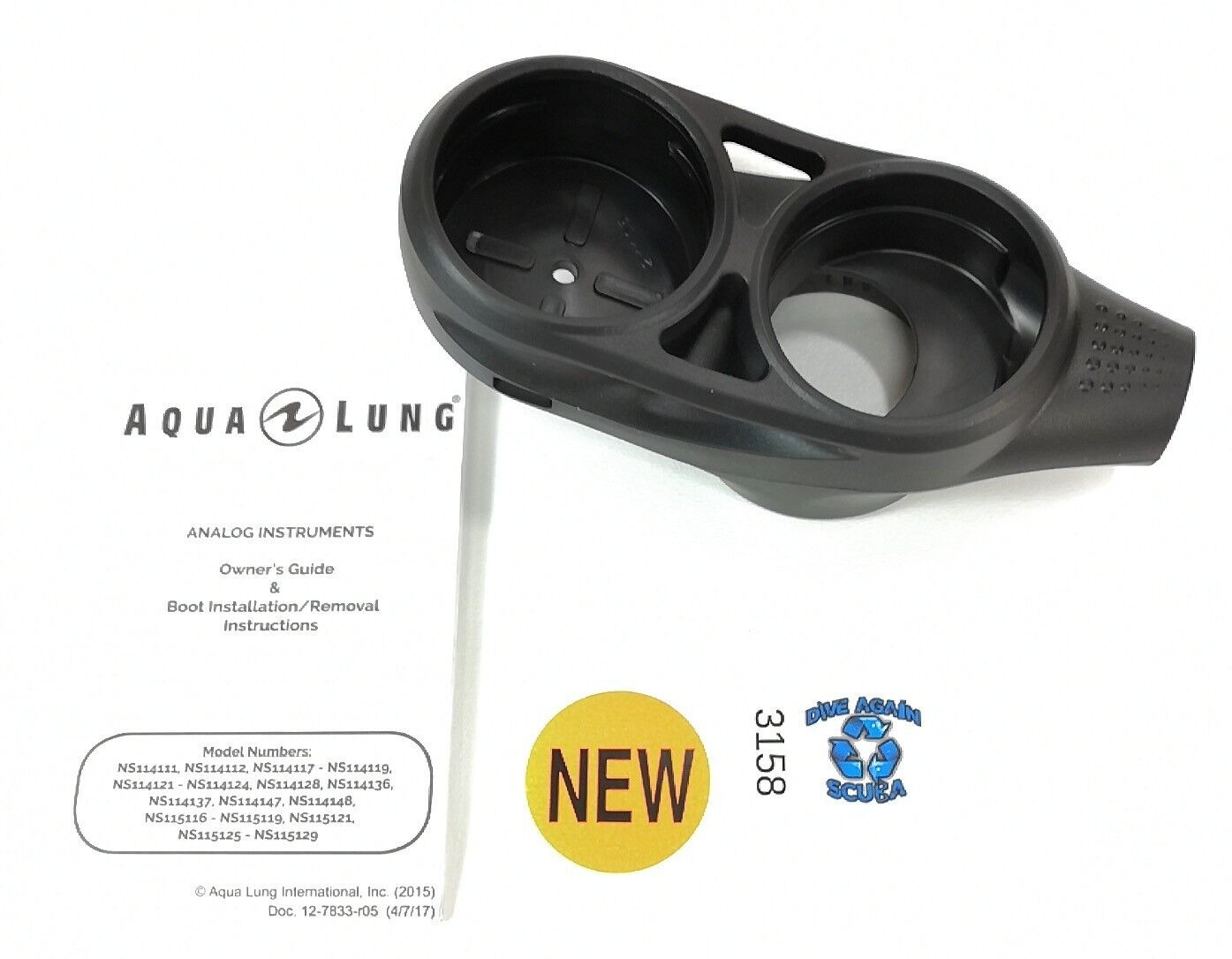 Aqua Lung i100, i300 Swiv 3 Gauge Navigator Console Boot Computer Scuba Dive