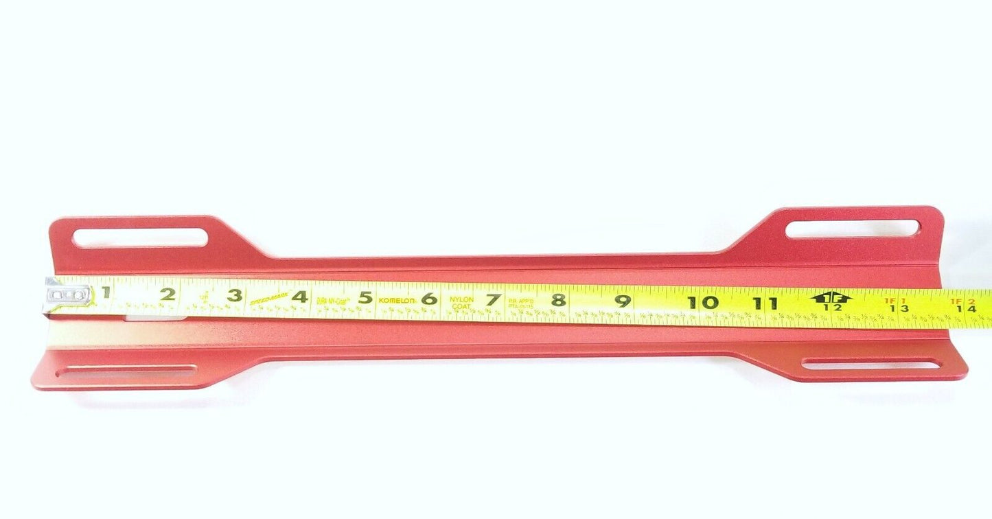 Aluminum RED Single Tank Adapter Scuba Tech Dive Backplate 13 3/4" x 2 3/4 BCD