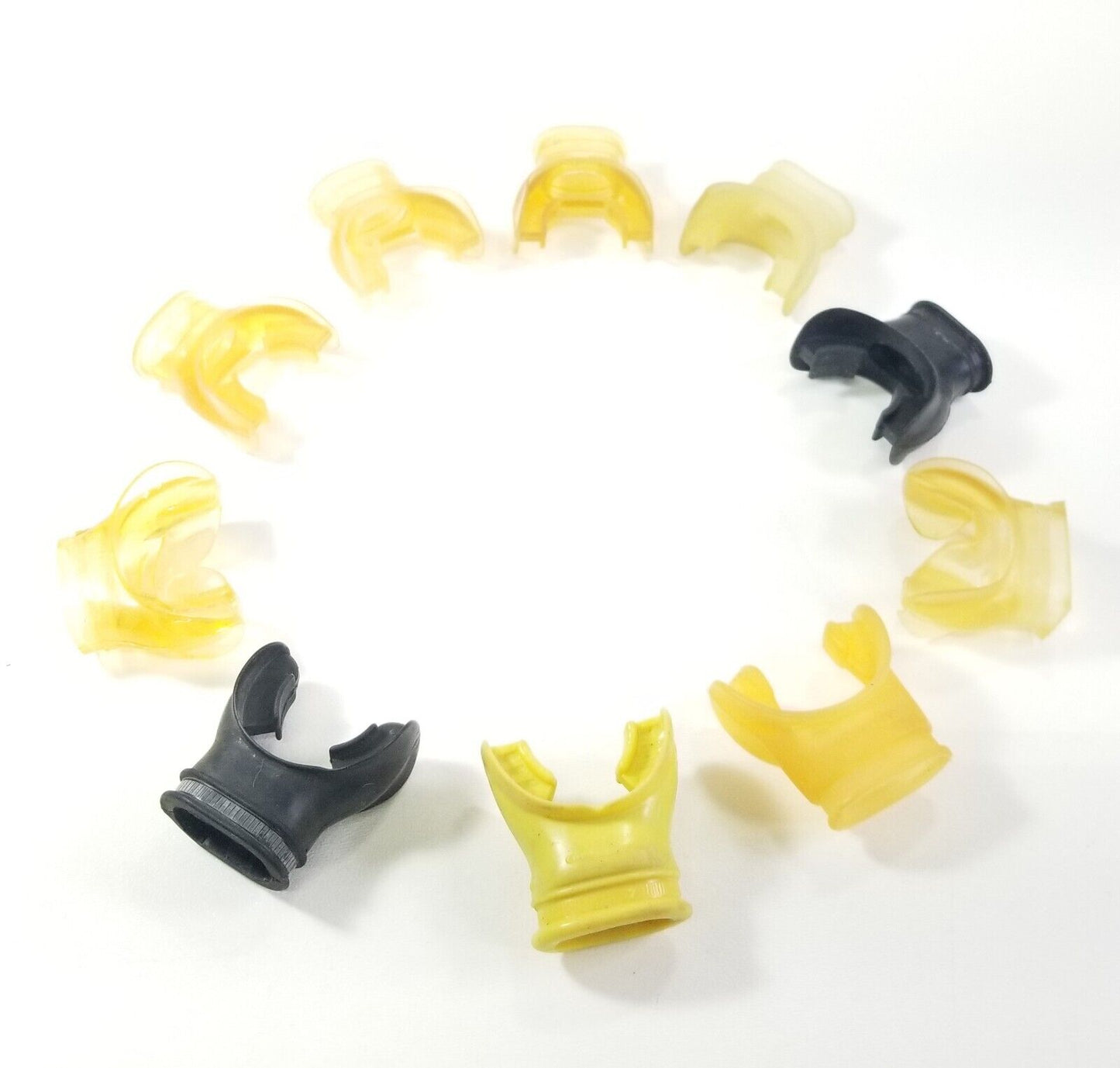 10x MouthPiece Lot Scuba Diving Snorkel 2nd Stage Regulator USED Mouth Piece