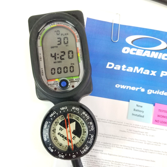 Oceanic Datamax Pro SCUBA Dive Air Integrated Dive Computer New Battery    #5053
