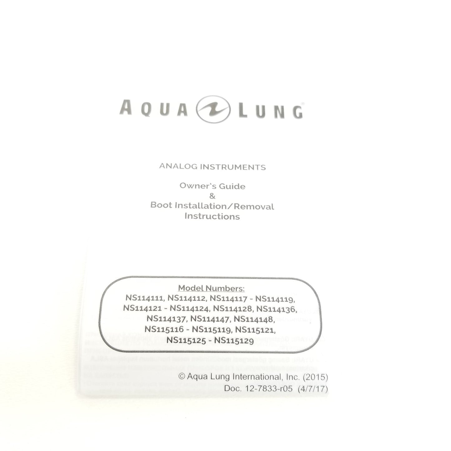 Aqua Lung Swiv 2 or 3 Gauge Navigator Console Boot Computer Depth SPG Scuba Dive9