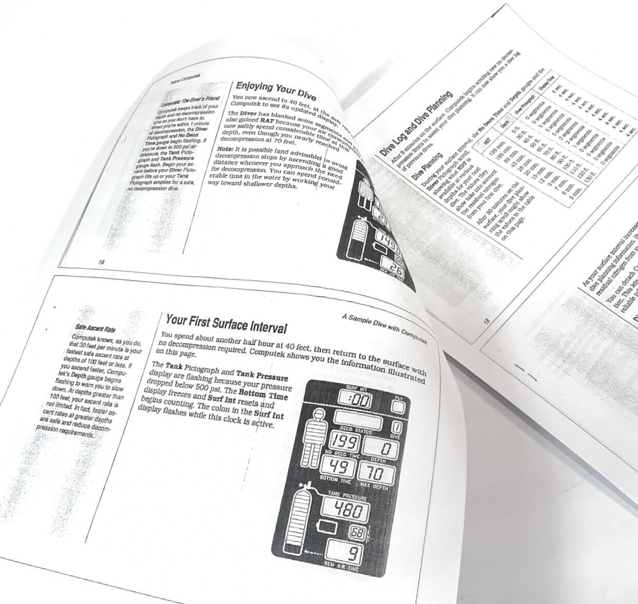 Tekna COMPUTEK Scuba Dive Computer Manual Printed 38 Pages (Ocean Edge Digitek)4