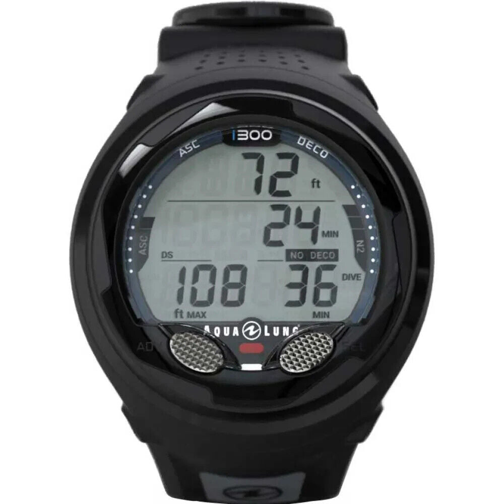 NEW Aqua Lung i300 Wrist Scuba Dive Computer Air & Nitrox 2 Buttons, Backlight