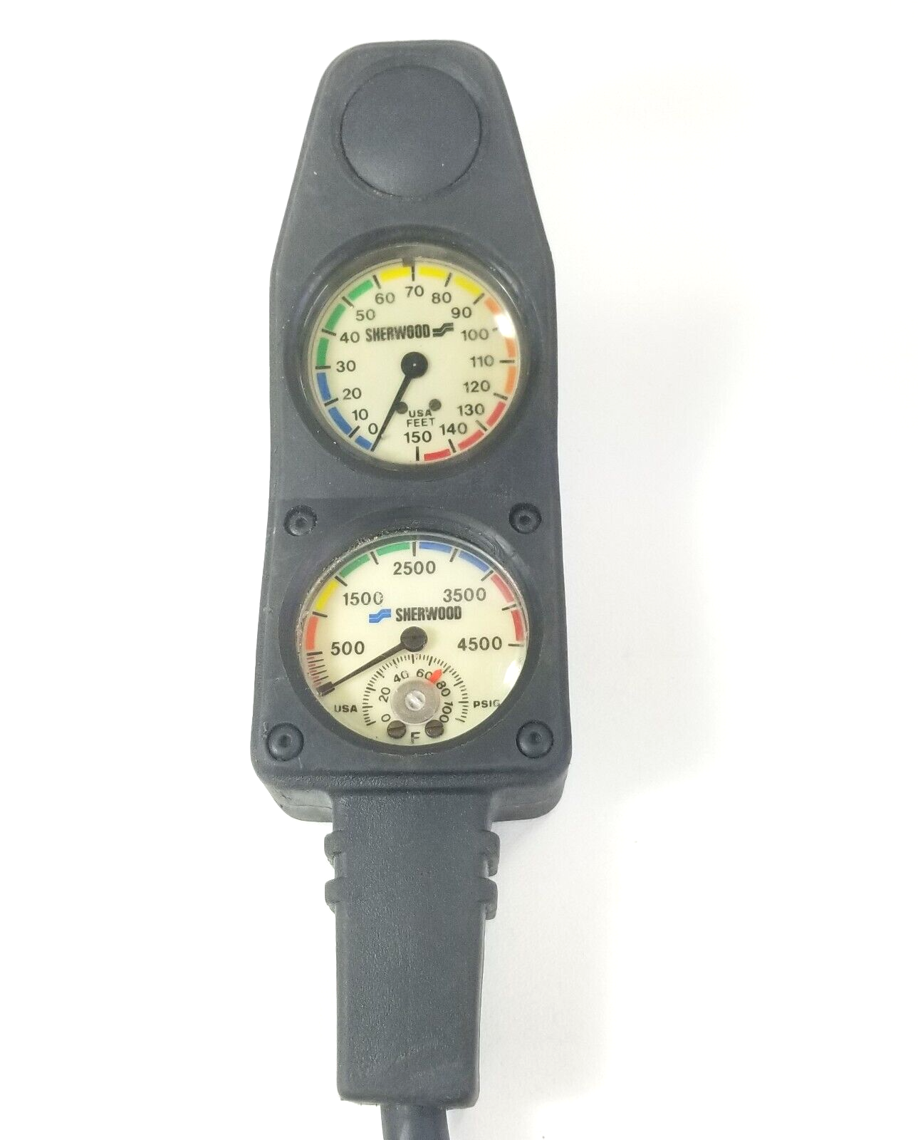 Sherwood Scuba Dive 2 Gauge Console Genesis 4500 SPG 150ft Depth #4407