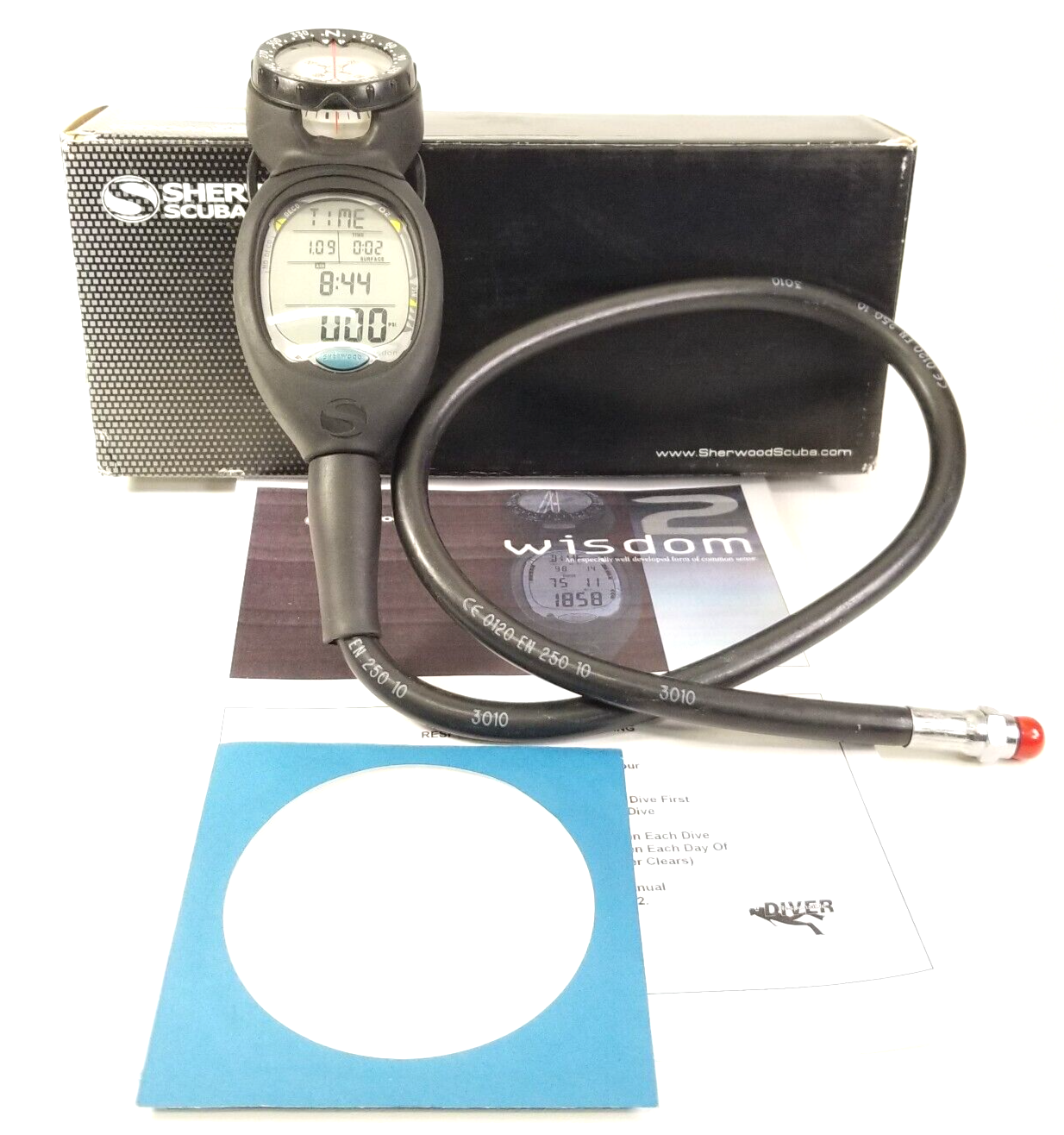 NEW Sherwood WISDOM 2 Air Integrated Scuba Dive Air & Nitrox Computer + Compass