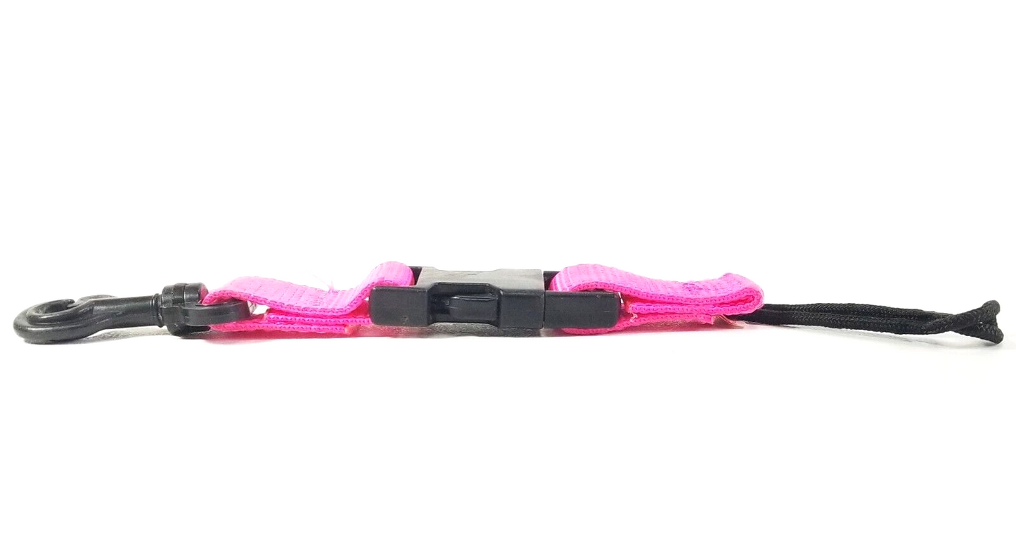Trident Pink Scuba Diving Dive Clip Lanyard Quick Release Buckle Snaps Keeper