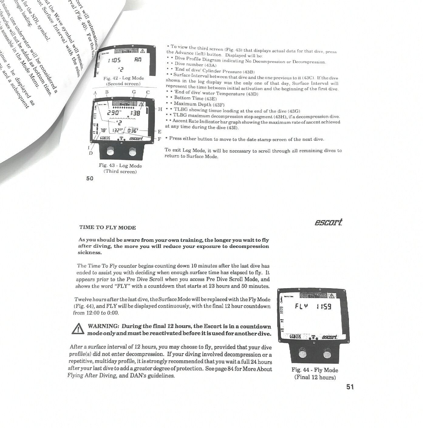 Genesis Escort Scuba Dive Computer Printed Manual5