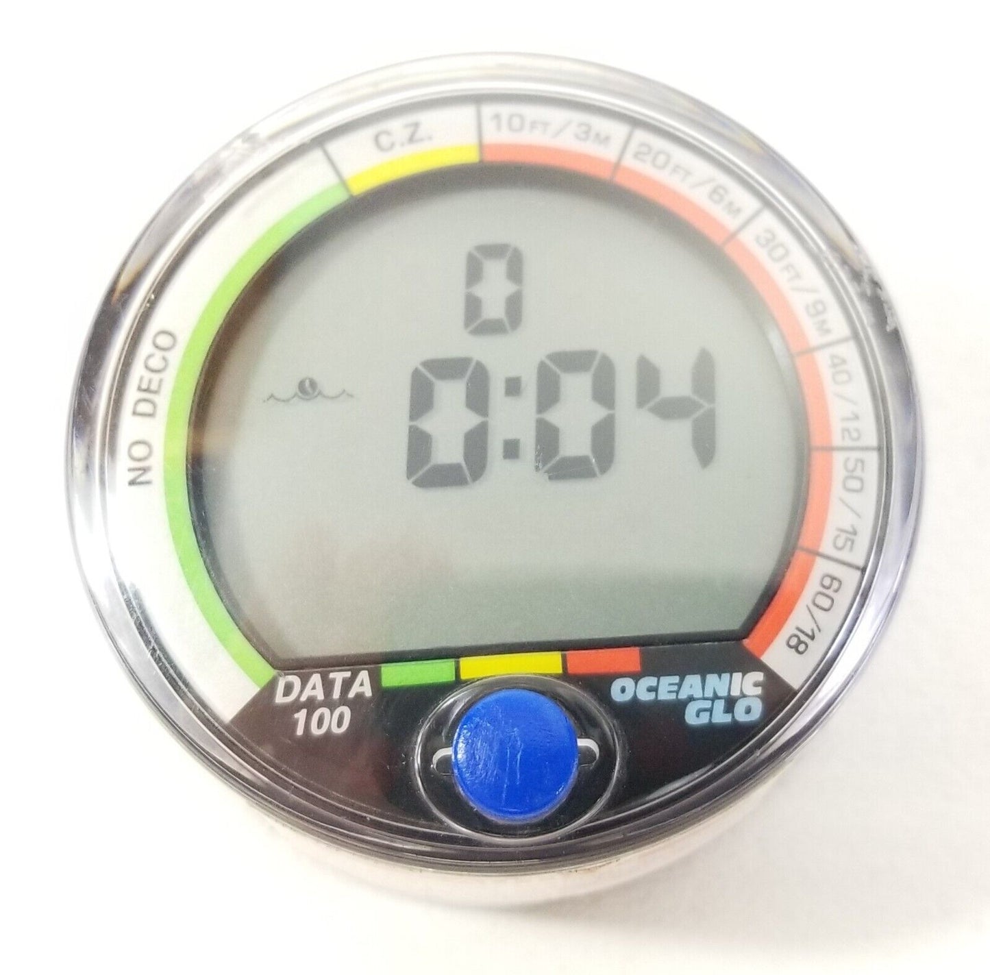 Oceanic Data 100 Puck Scuba Dive Computer + Manual  EXCELLENT!!            #4557