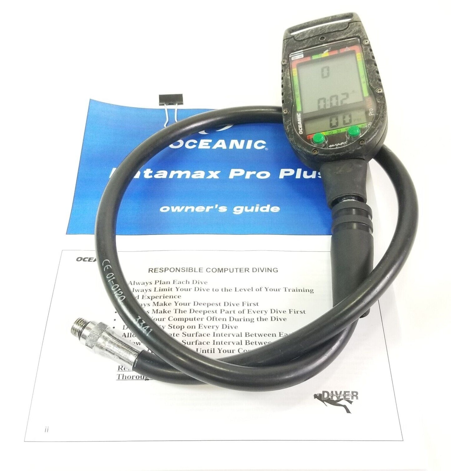 Oceanic Datamax Pro Plus SCUBA Dive Air Integrated Dive Computer Nitrox    #4793