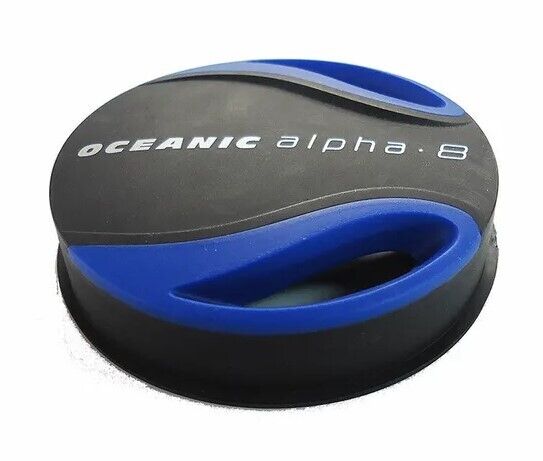 Genuine / OEM Oceanic Alpha 8 Diaphragm Purge Cover Blue / Black Scuba Dive