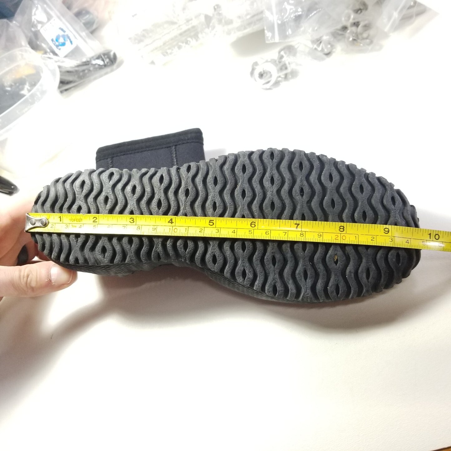 Tilos Titanium Zipper Neoprene Booties Boots 3mm SIZE 6 Scuba Dive10