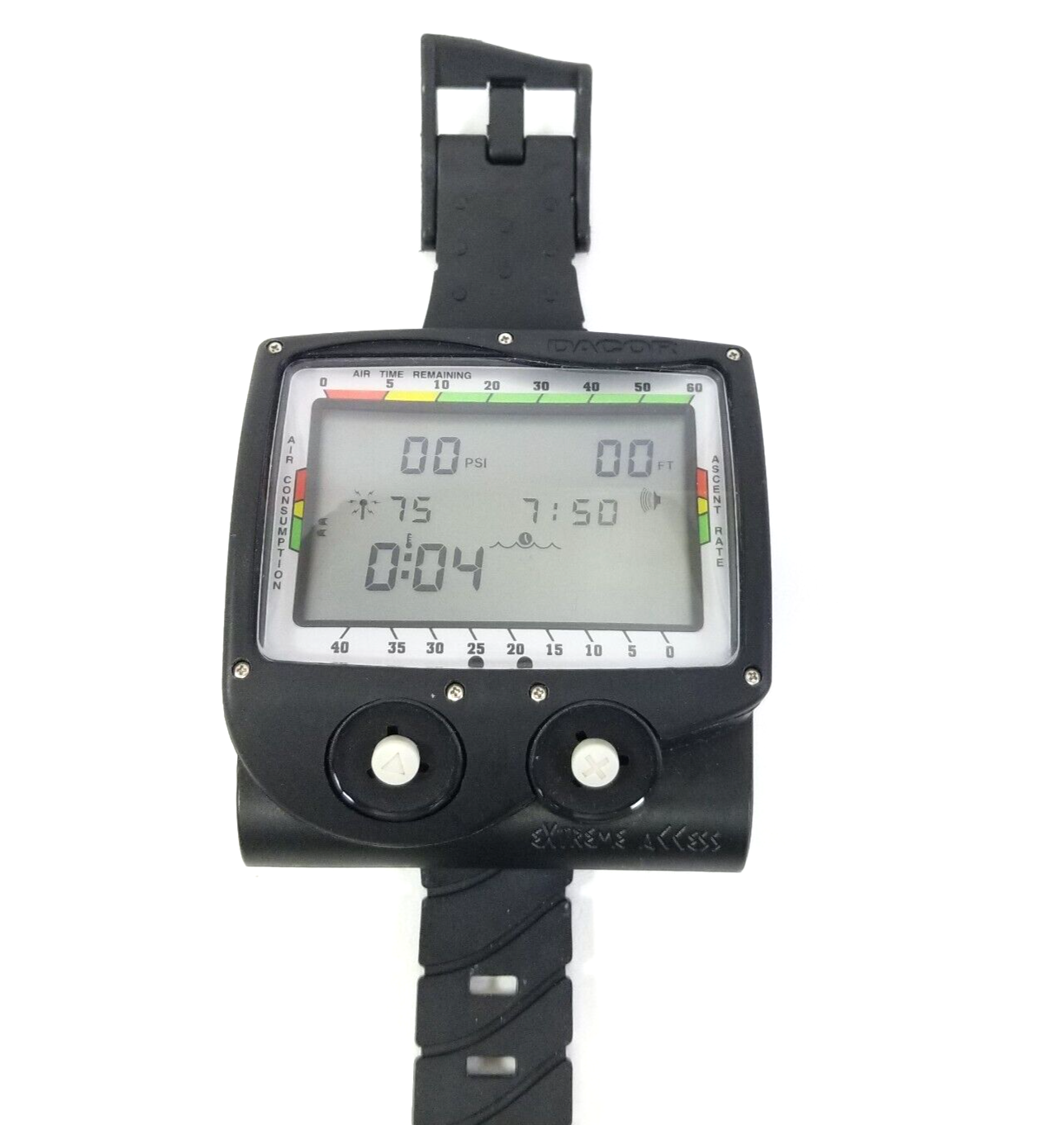 Dacor Extreme Access Wireless Hoseless Scuba Dive Wrist Computer + Case, Manual
