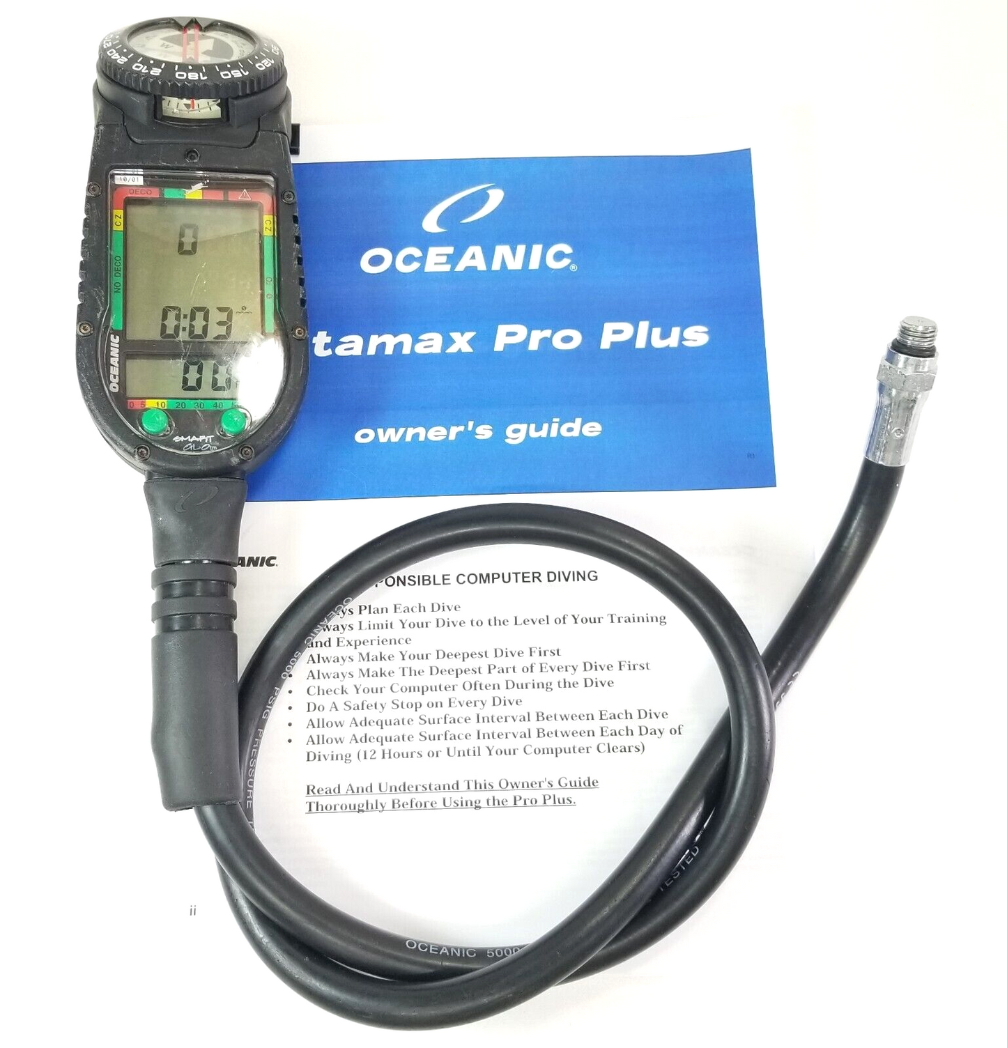 Oceanic Datamax Pro Plus SCUBA Dive Air Integrated Dive Computer Nitrox    #4937