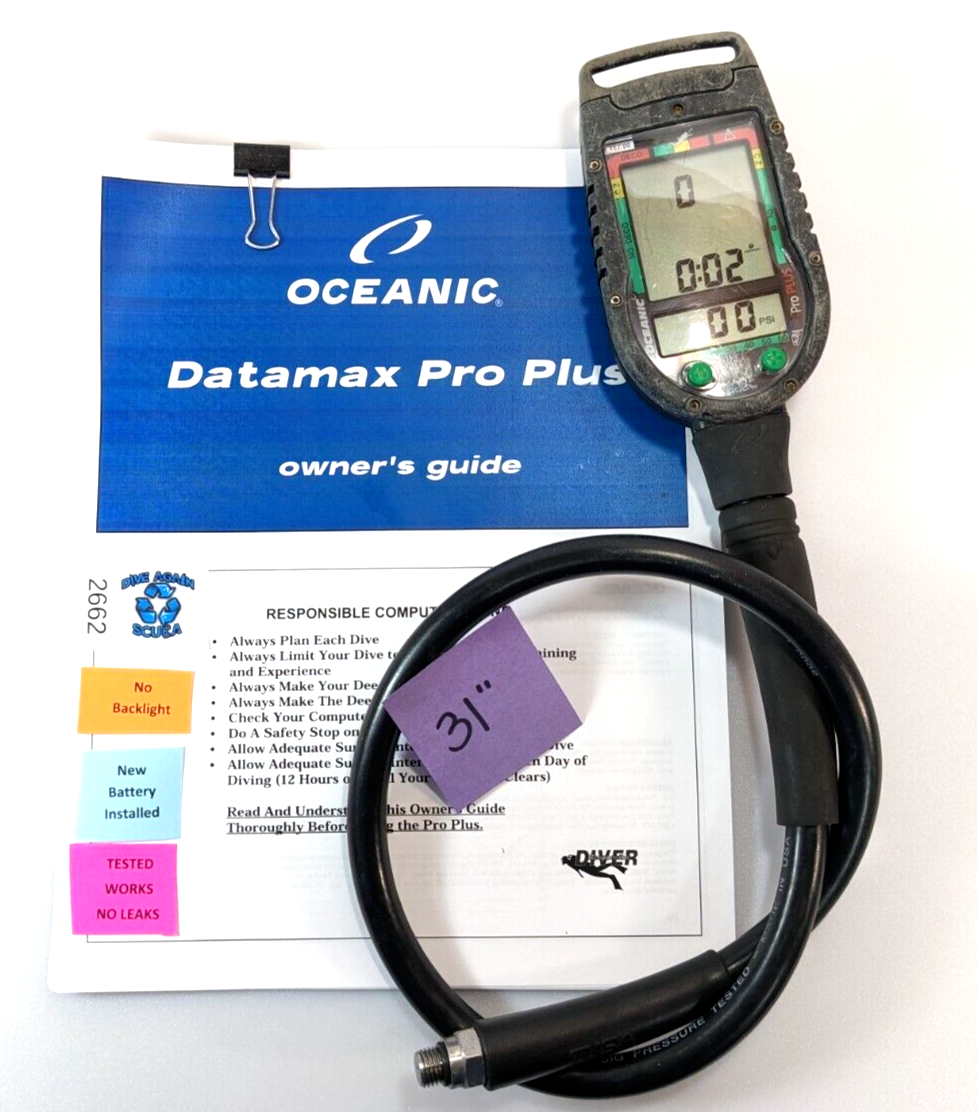 Oceanic Datamax Pro Plus SCUBA Dive Air Integrated Dive Computer Nitrox    #2662