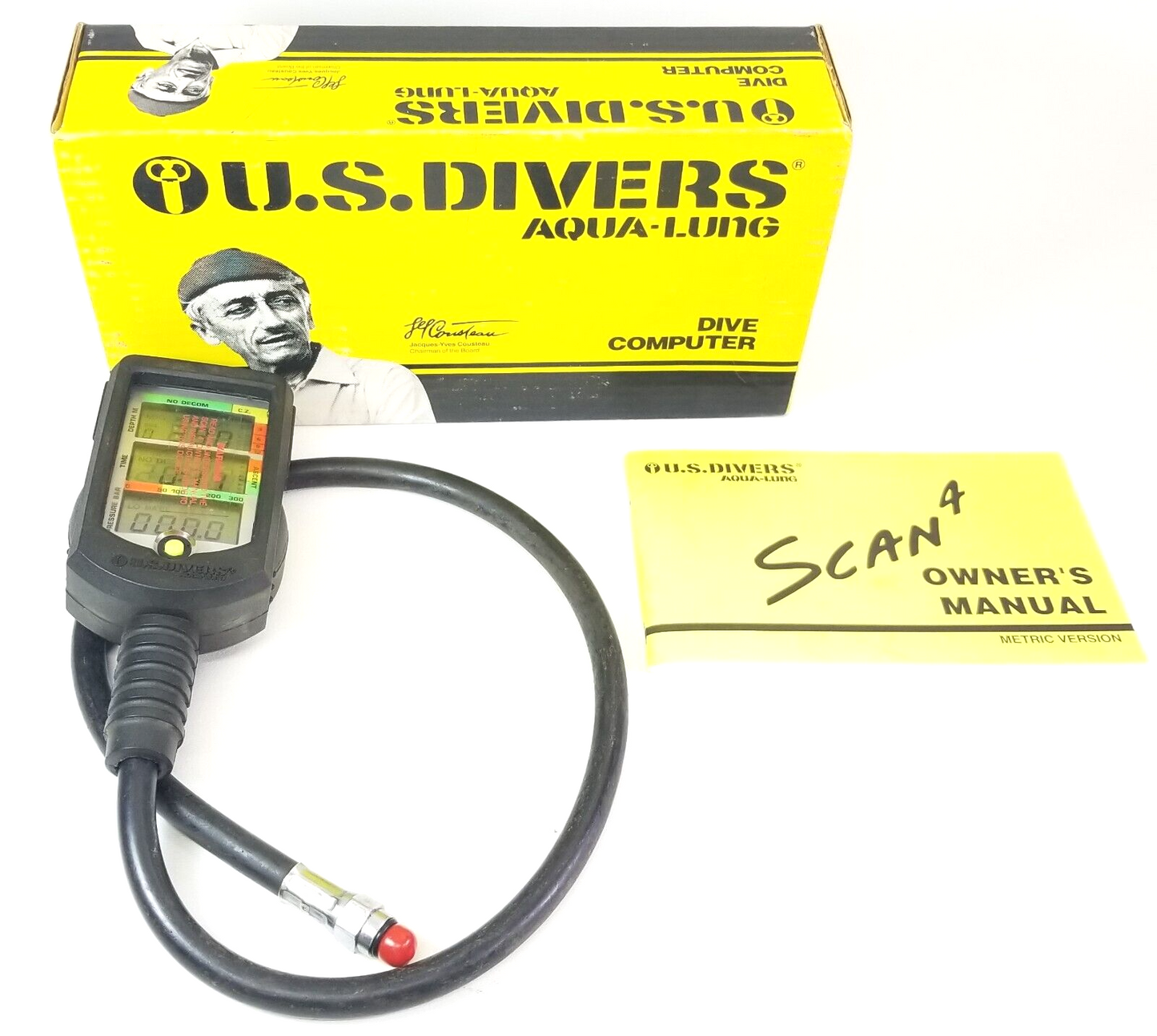 NEW - US Divers Aqua Lung Scan 4 Metric Scuba Computer Console Air Integrated