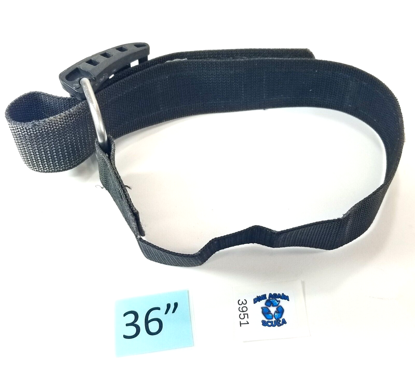 Cam Strap Adjustable BCD Tank Cylinder Strap Band, Buckle Scuba Diving Black 2"