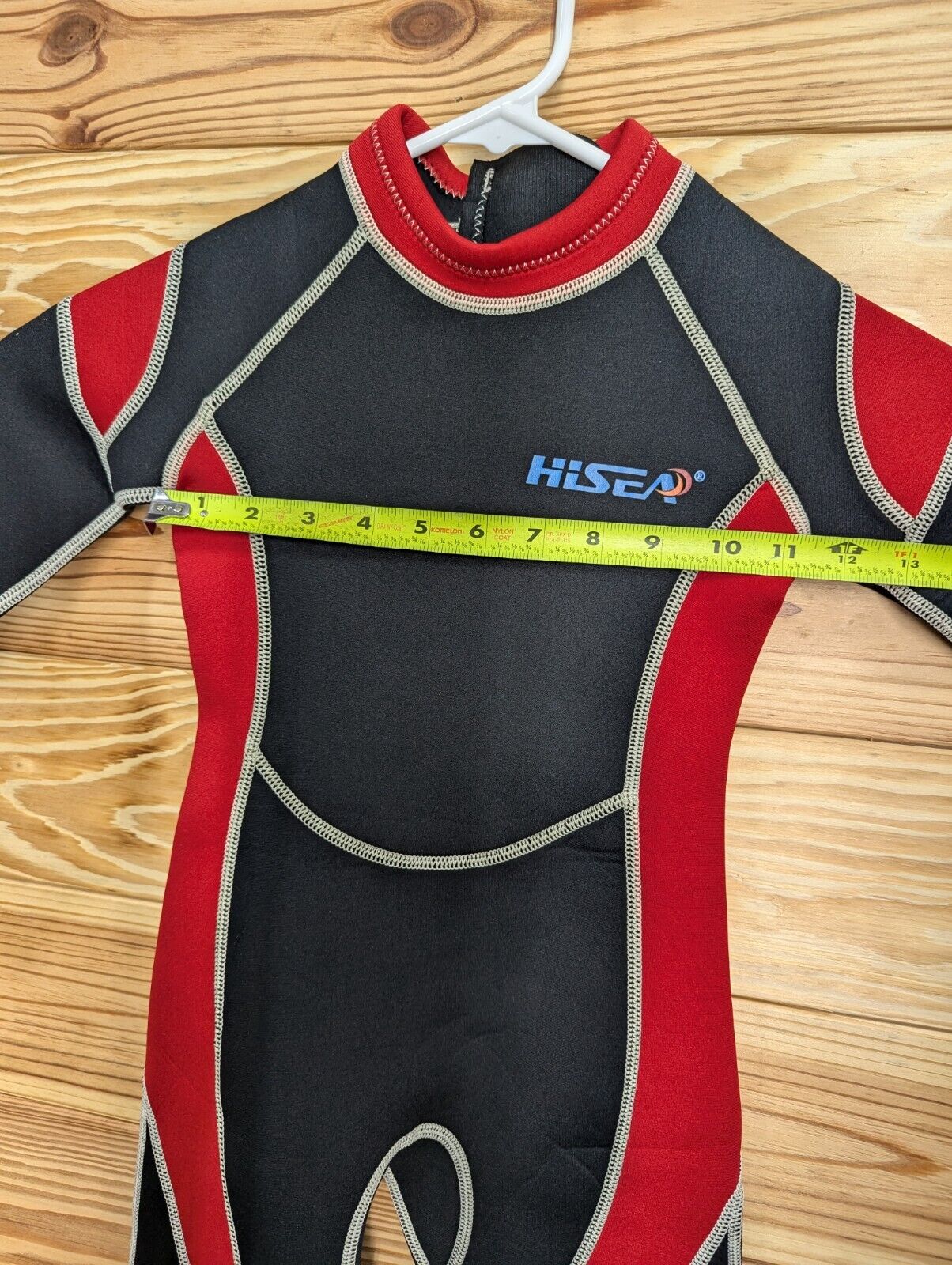 HiSea Full Red Kids Children's 2.5mm Wetsuit Scuba Dive Snorkel Size 4 Girl Boy