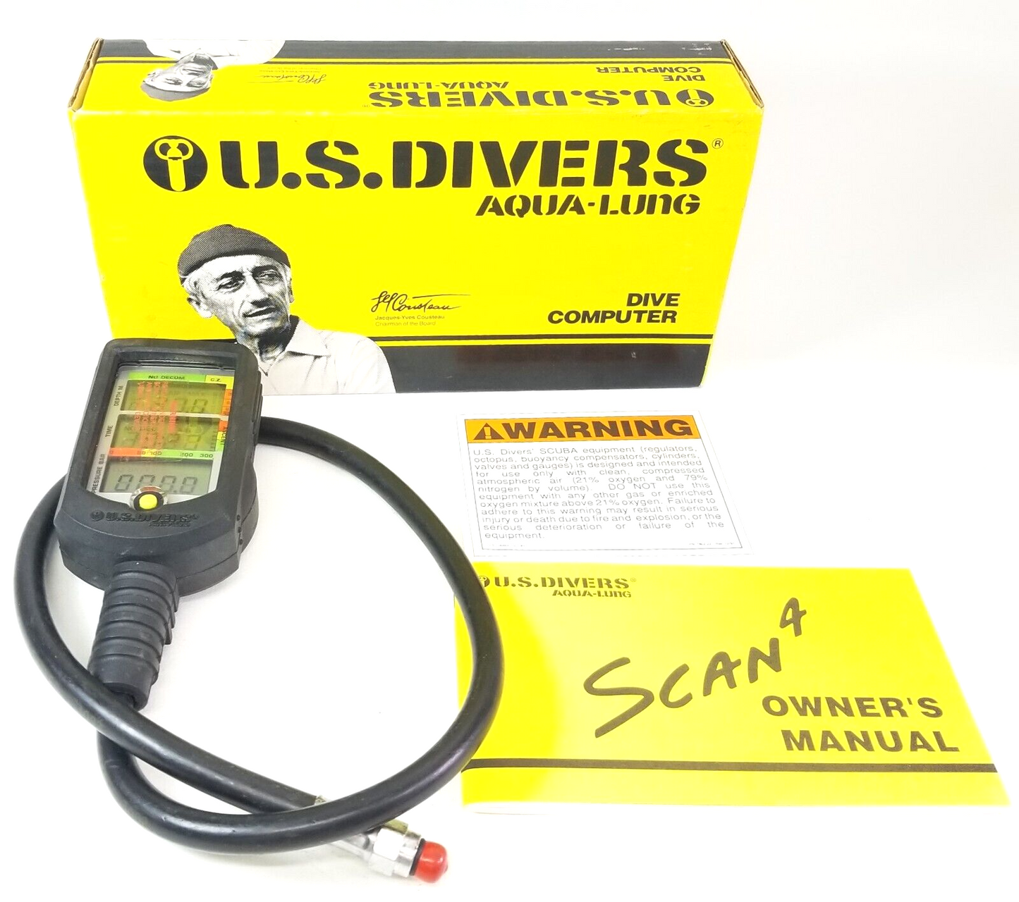 NEW - US Divers Aqua Lung Scan 4 Metric Scuba Computer Console Air Integrated