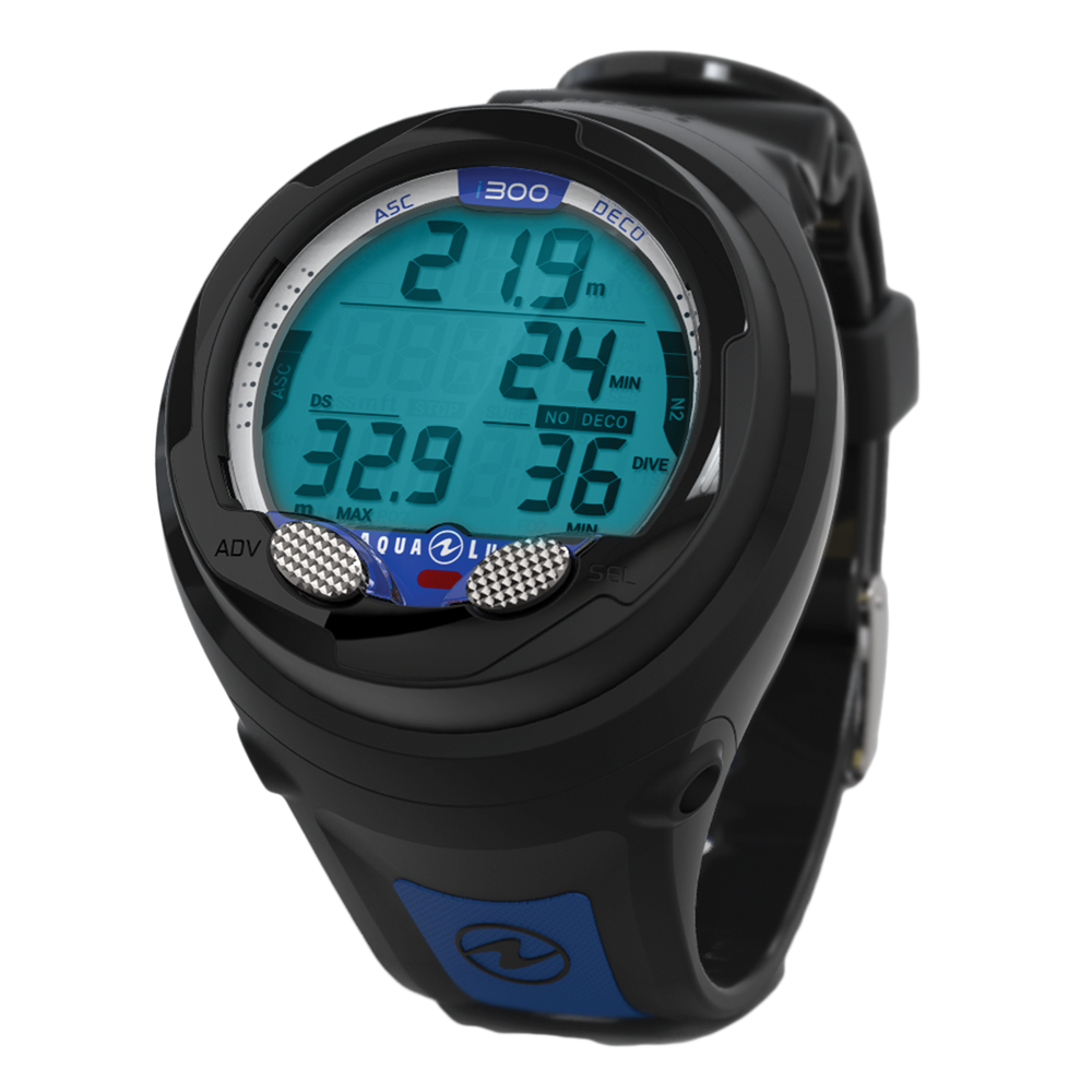 NEW Aqua Lung i300 Wrist Scuba Dive Computer Air & Nitrox 2 Buttons, Backlight