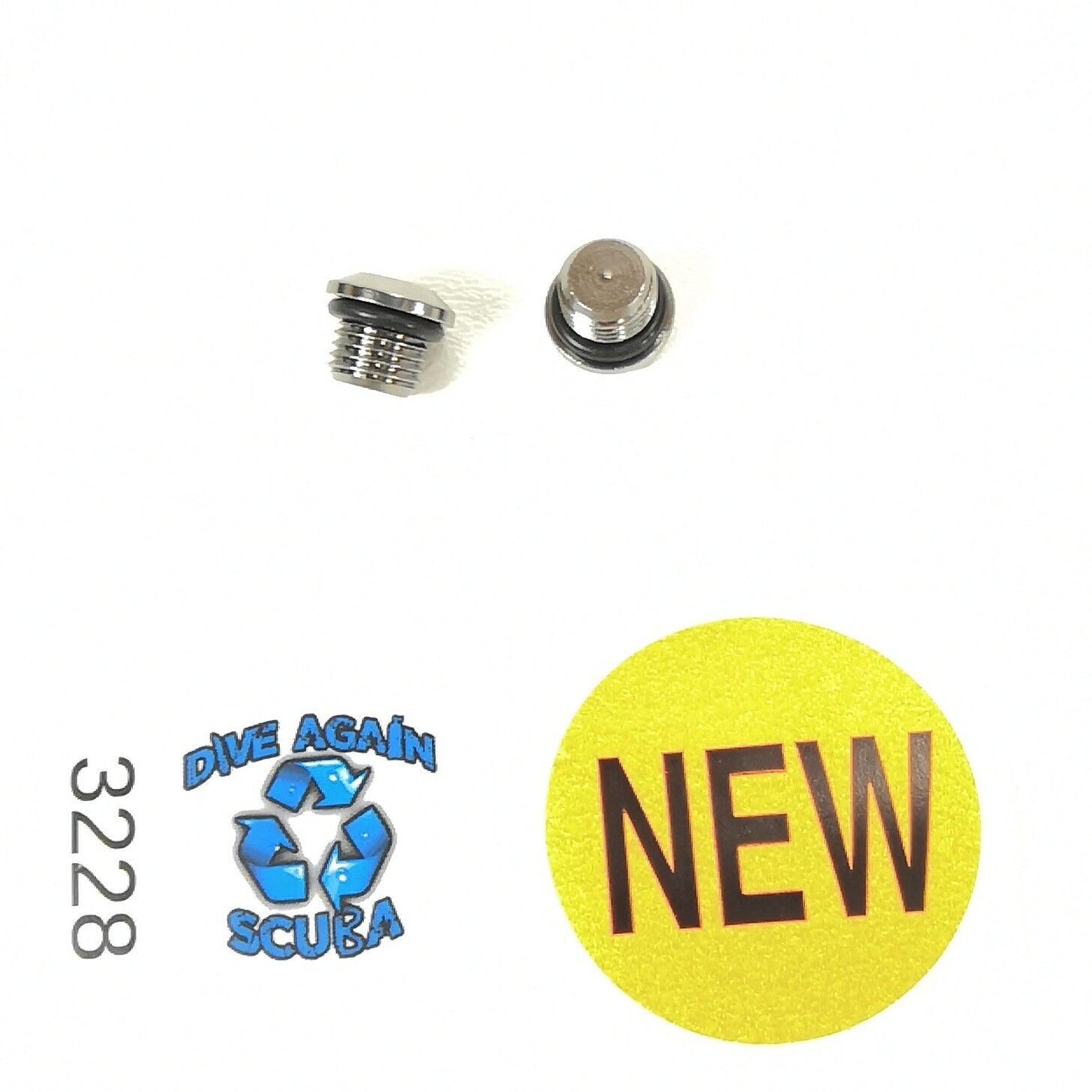 2x NEW 3/8" 1st Stage Regulator Low Pressure LP Port Plug Scuba Dive #3228