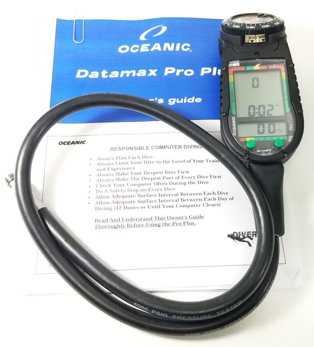 Oceanic Datamax Pro Plus SCUBA Dive Air Integrated Dive Computer Nitrox    #4069