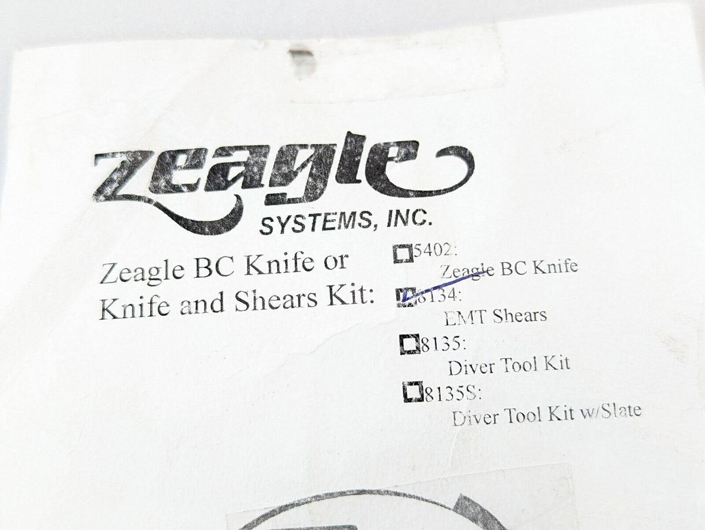 Zeagle Sea Snips Emergency Safety Scissors Trauma EMT Shears Scuba Dive RED