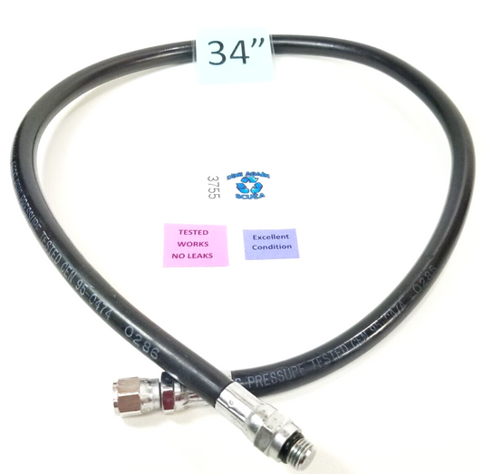 Oceanic 34" High Pressure HP Hose Scuba Dive Computer SPG 5000 PSI         #3755