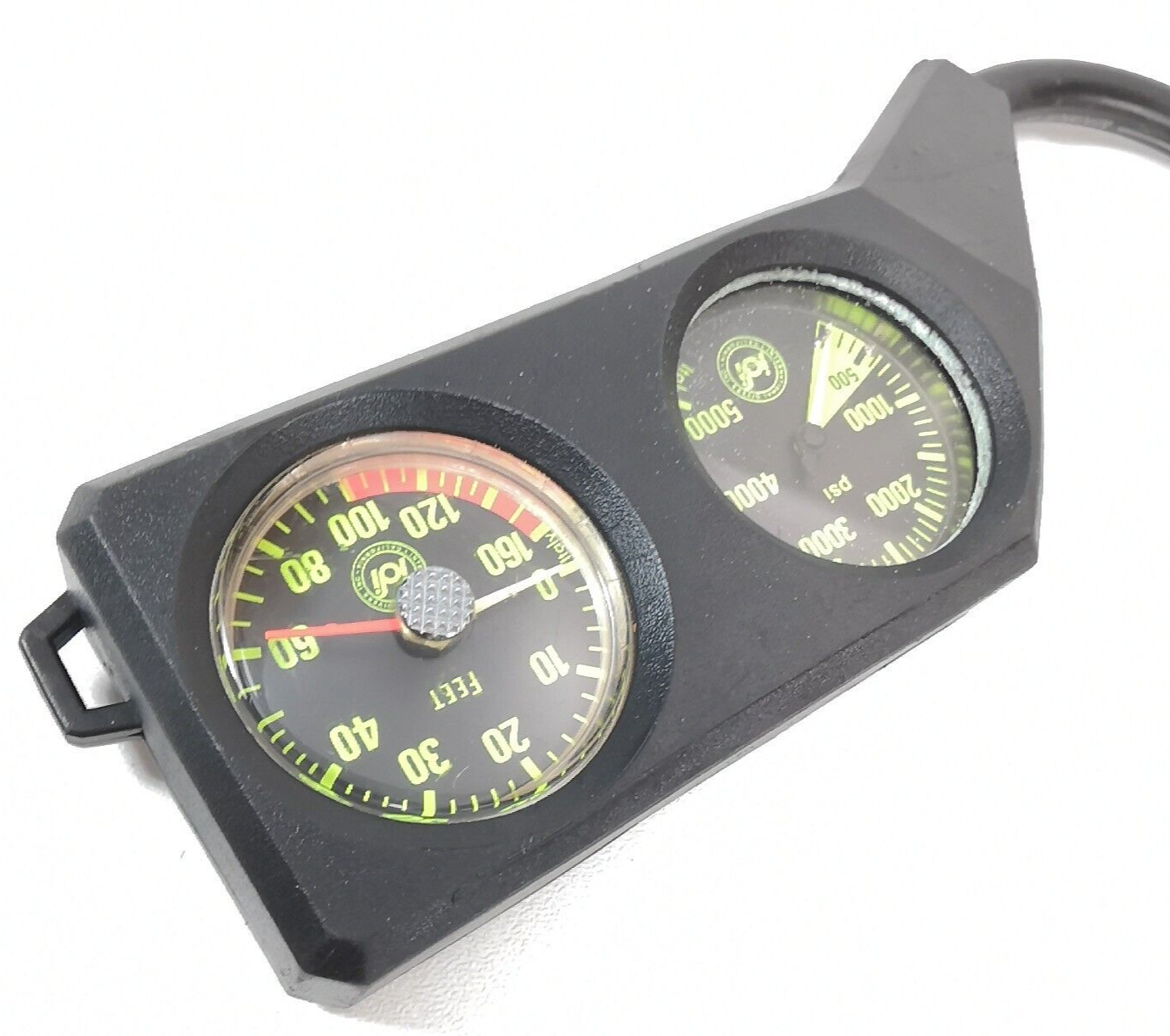 IDI Scuba Dive 2 Gauge Twin Console 5000 Pressure Gauge SPG 160ft Depth #3423