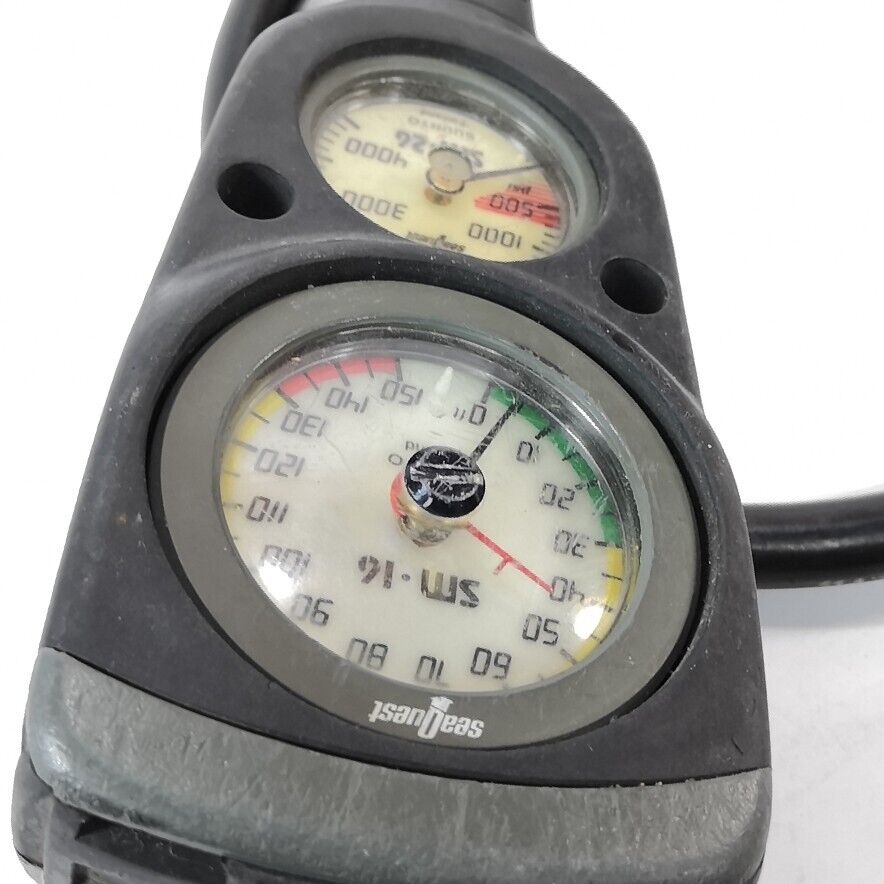Suunto Scuba Dive 2 Gauge Console SM-16 150ft Depth Gauge SM-26 SPG #2232