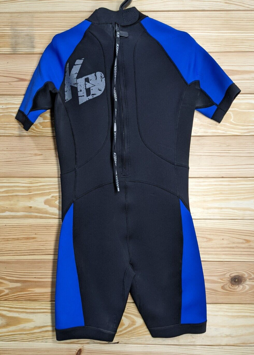 Kidder 3mm Blue / Black Shorty Size Youth Large Scuba Dive WetSuit  NICE!!