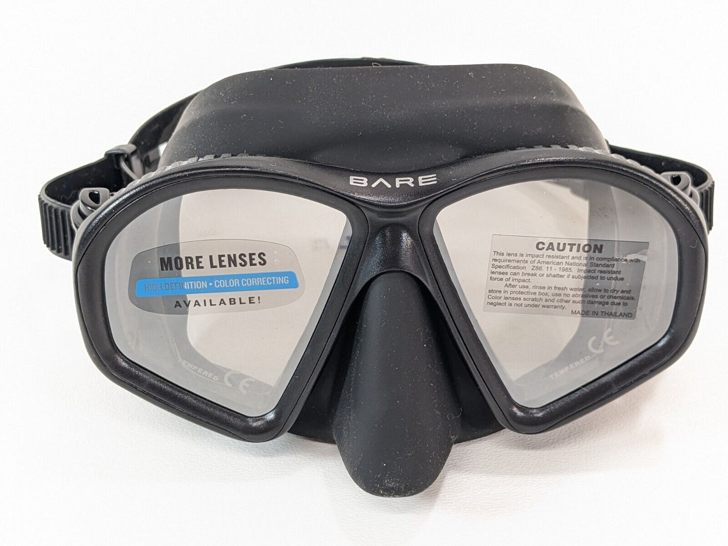 Bare Predator High Definition Color Correcting Mask Scuba Dive with Case Box NEW