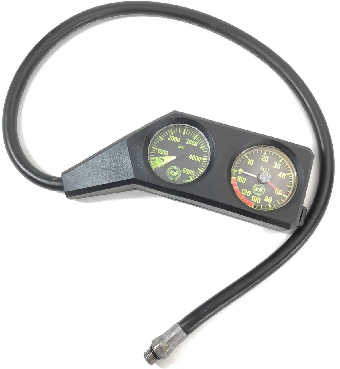 IDI Scuba Dive 2 Gauge Twin Console 5000 Pressure Gauge SPG 160ft Depth #3423