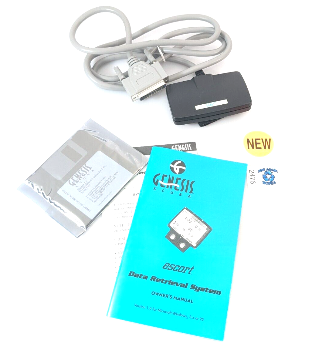 Interface Download Data Cable Genesis Escort Scuba Dive Computer Windows 3.1, 95