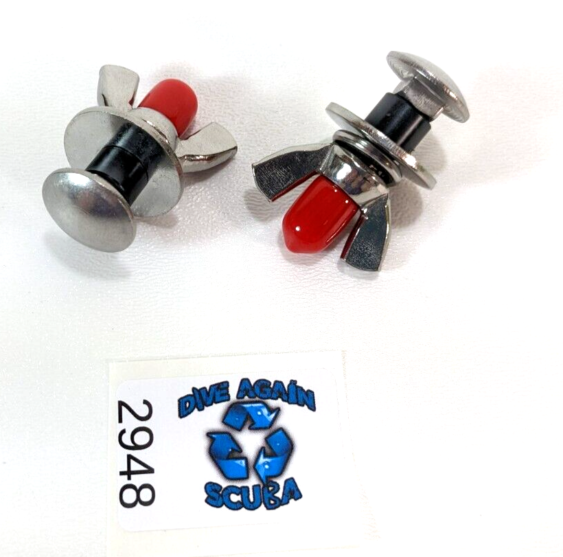 2 x Stainless Steel Single Tank Adapter Backplate Bolt Hardware Kit Scuba Dive