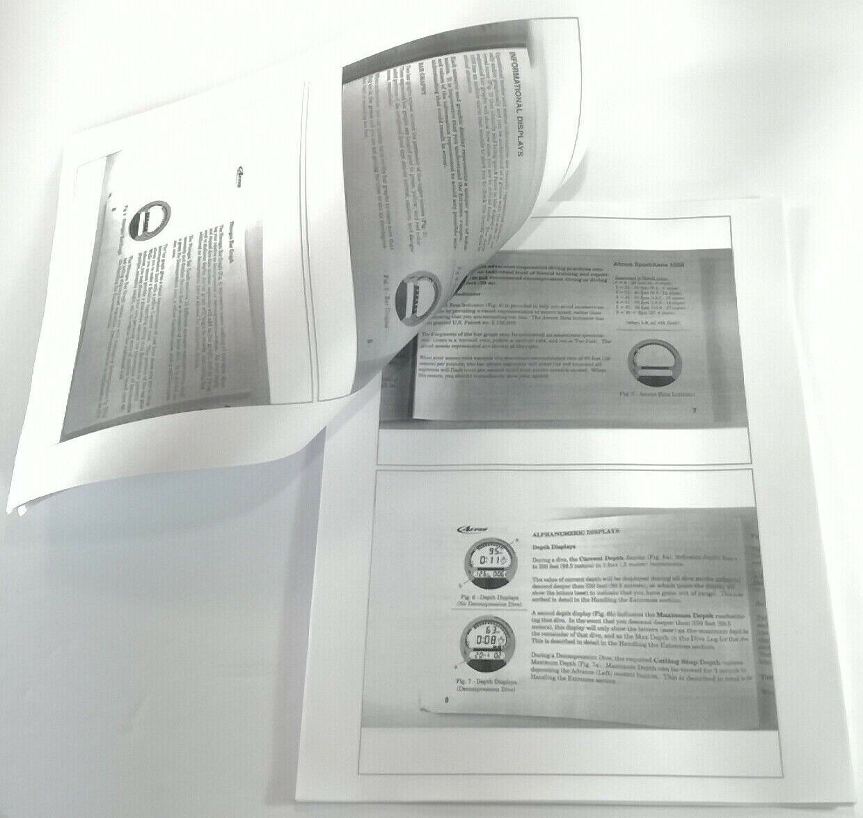 Aeris Atmos Sport & 100S Dive Computer Manual Printed   100 S