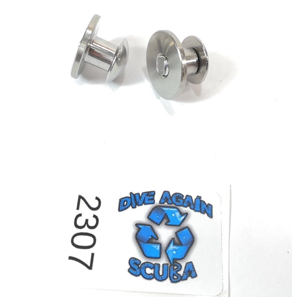 2x Scuba Dive BC BCD Backplate & Harness Book Screw Mounting Bolt Stainless Stee