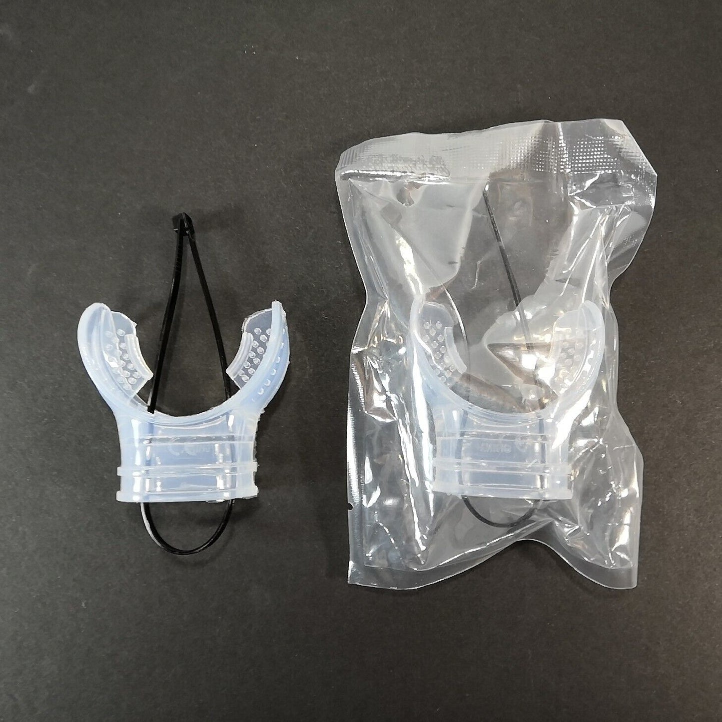 2x Clear Mouth Piece Lot Scuba Diving & Snorkel Bite 2nd Stage Regulator USA